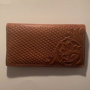 Patricia Nash Embossed Brown Wallet